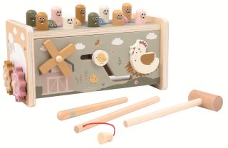 2Kids Toys Multifunkčná zatĺkačka Farma (4)