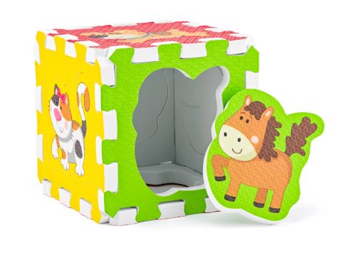 Penové puzzle so zvieratkami 6 ks (591611)