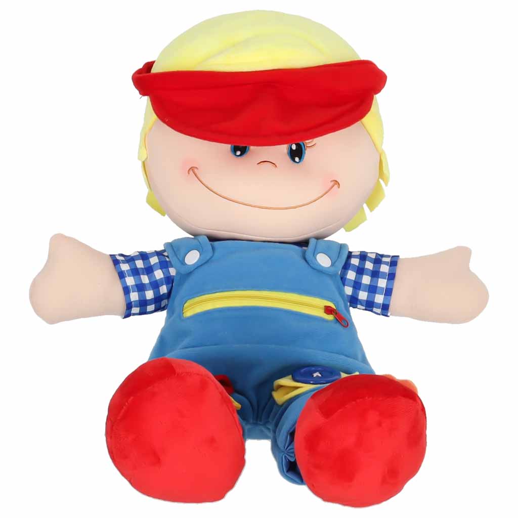 Montessori látková bábika Maxík – senzorická maznavá bábika