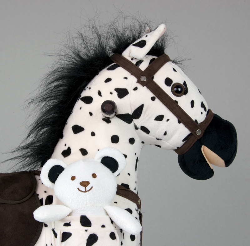 Hojdací koník Mustang Black Dot – Milly Mally