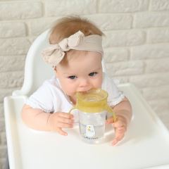 Nevylievajúci hrnček s úchytmi, I love mum Mummy 240 ml, transparentný/žltý (574865)
