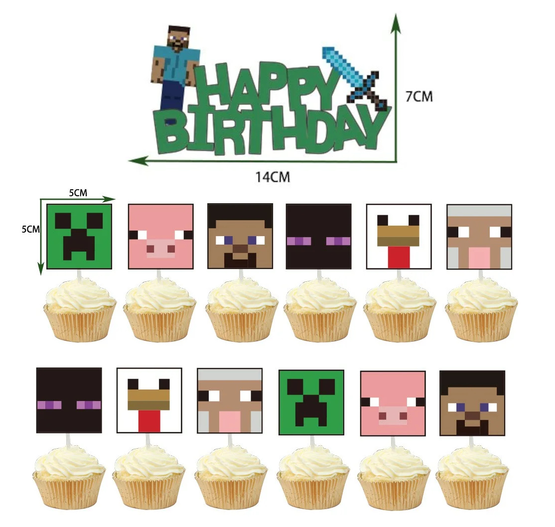 Veľká narodeninová sada Minecraft Pixel 49ks