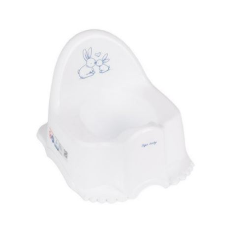 Nočník s melódiou Eco Bunny - biely