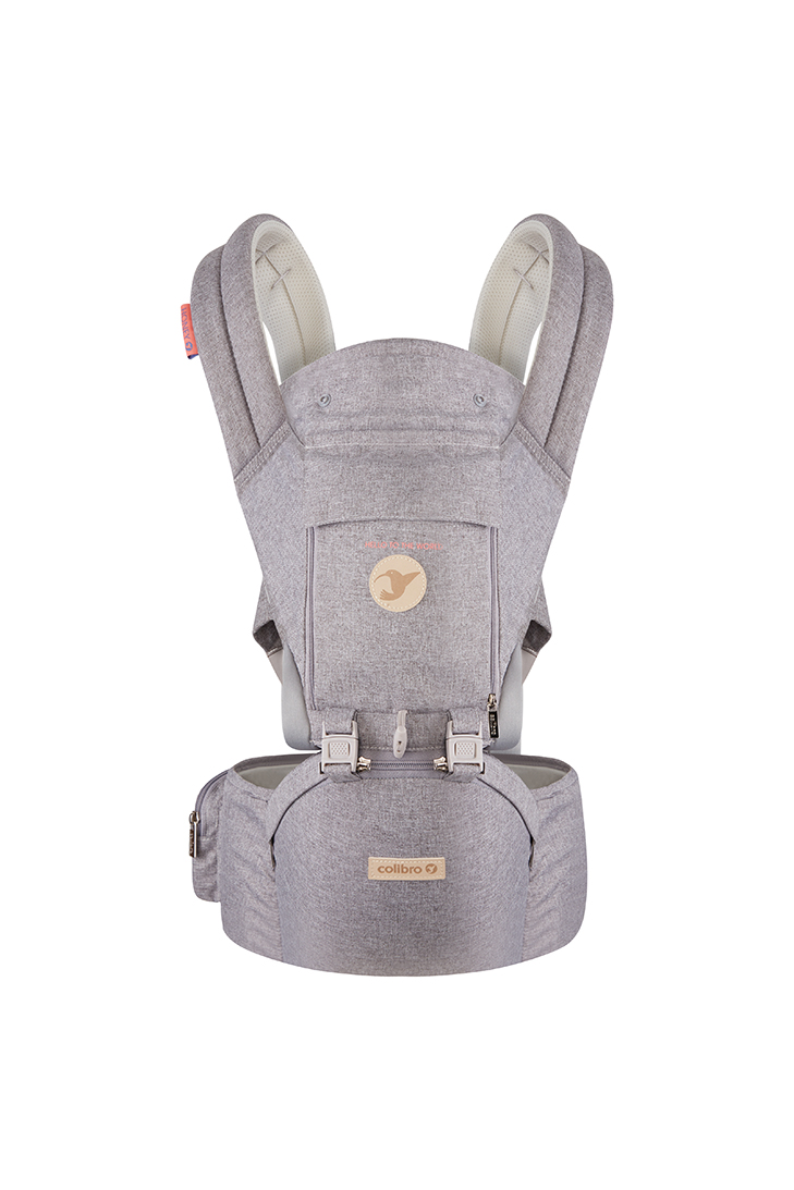 Nosítko Colibro HONEY 12v1 – ergonomické nosítko s hip seatem, šedé