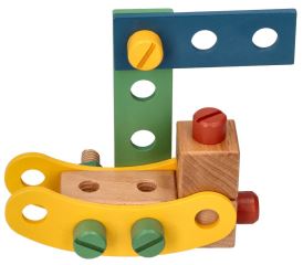 Drevená konštrukčná sada pre deti, 40 dielov Adam Toys (4)