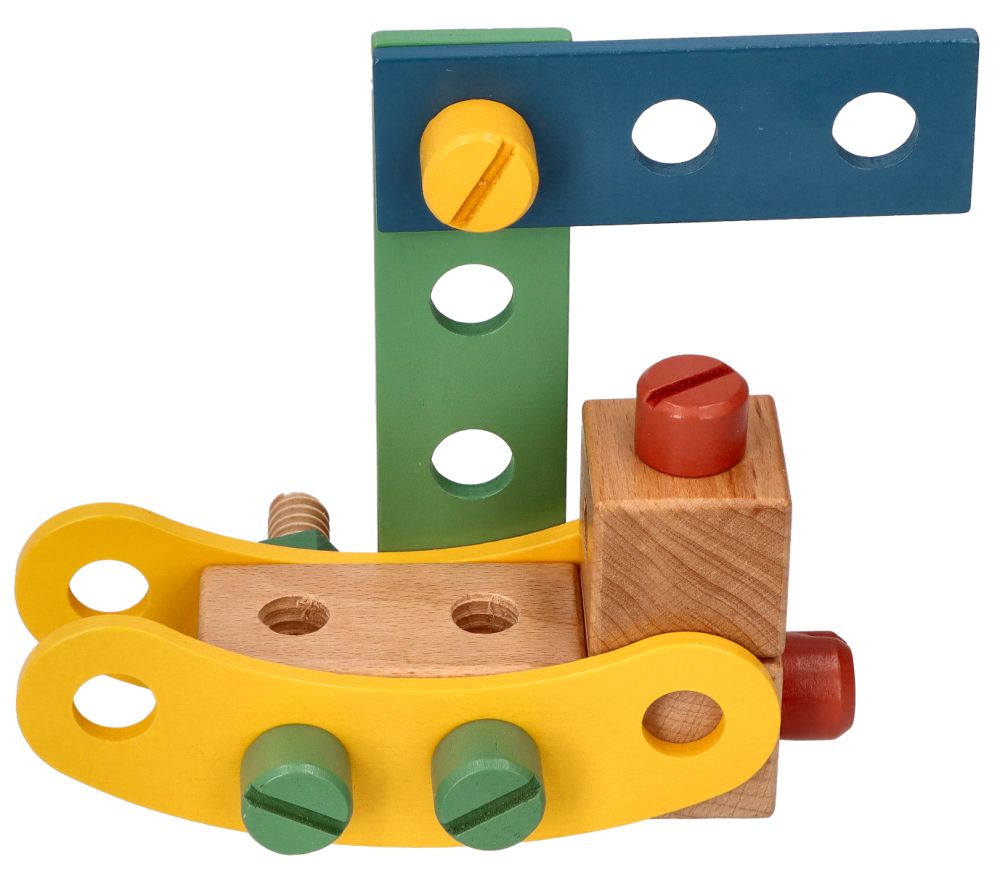 Drevená konštrukčná sada pre deti, 40 dielov Adam Toys