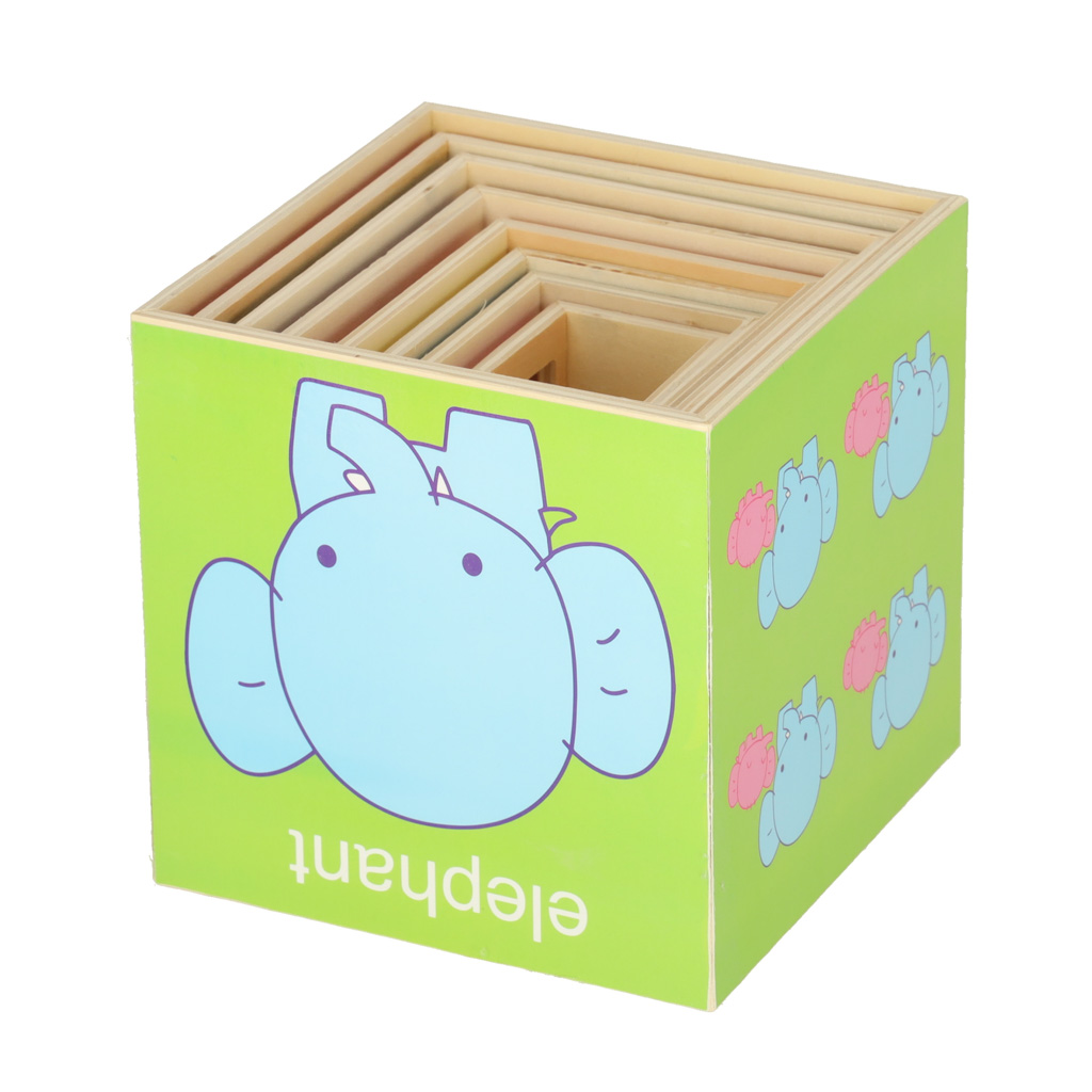 Drevená edukačná veža XXL – vkladačka tvarov, 71 cm, Tulimi
