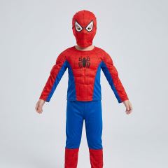 Detský kostým Spiderman so svalmi 110-122 M (5)