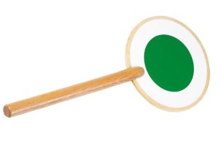 Drevená dopravná paleta Goki – zelená/červená, 3+, - 1 ks
