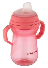 Nevylievací hrnček Canpol Babies s mäkkým náustkom, ružový, 250 ml (1)