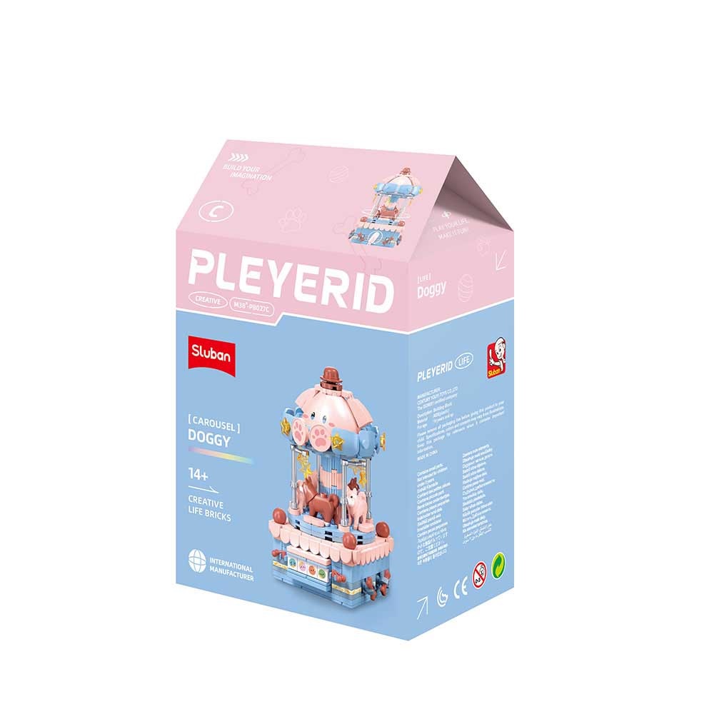 Sluban Pleyerid M38-P8027 Kolotoč so zvieratkom C Pes