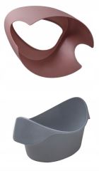 Obojstranný, ergonomický nočník Teggi, ružová/sivá (1)