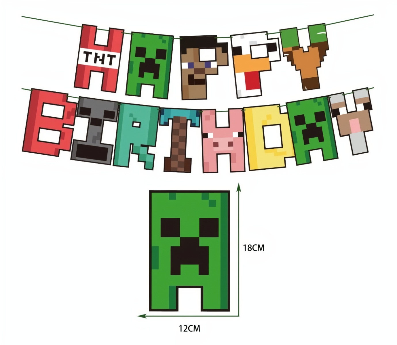 Veľká narodeninová sada Minecraft Pixel 49ks