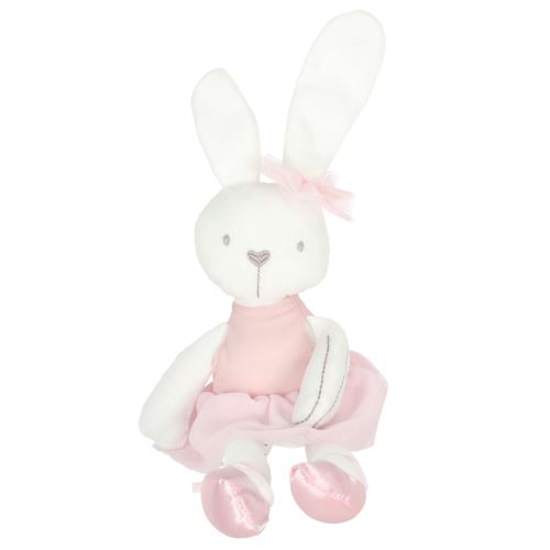 Plyšový maznáčik pre deti Bunny Love, ružový, 46 cm