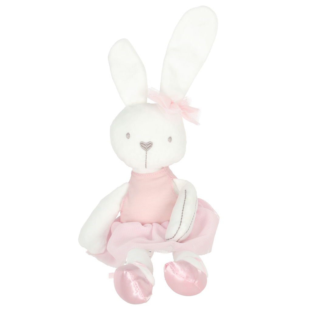 Plyšový maznáčik pre deti Bunny Love, ružový, 46 cm