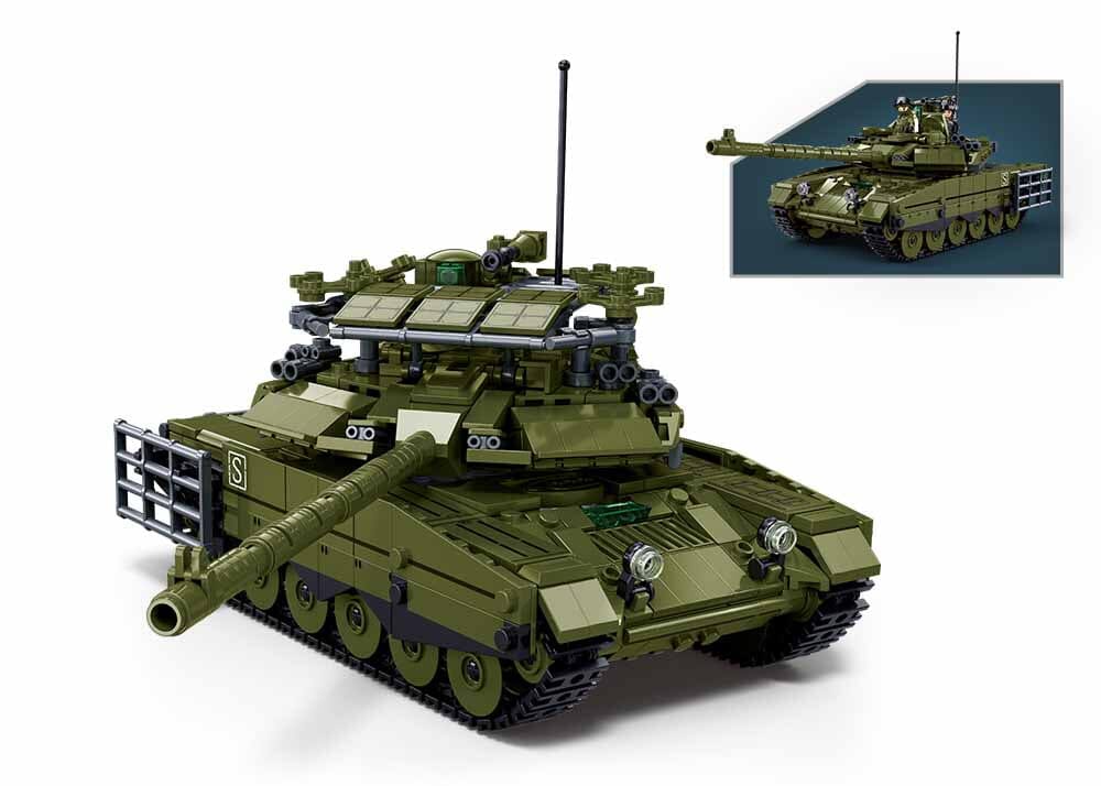 Sluban Model Bricks M38-B1377 Tank T-90M-S v mierke 1:35