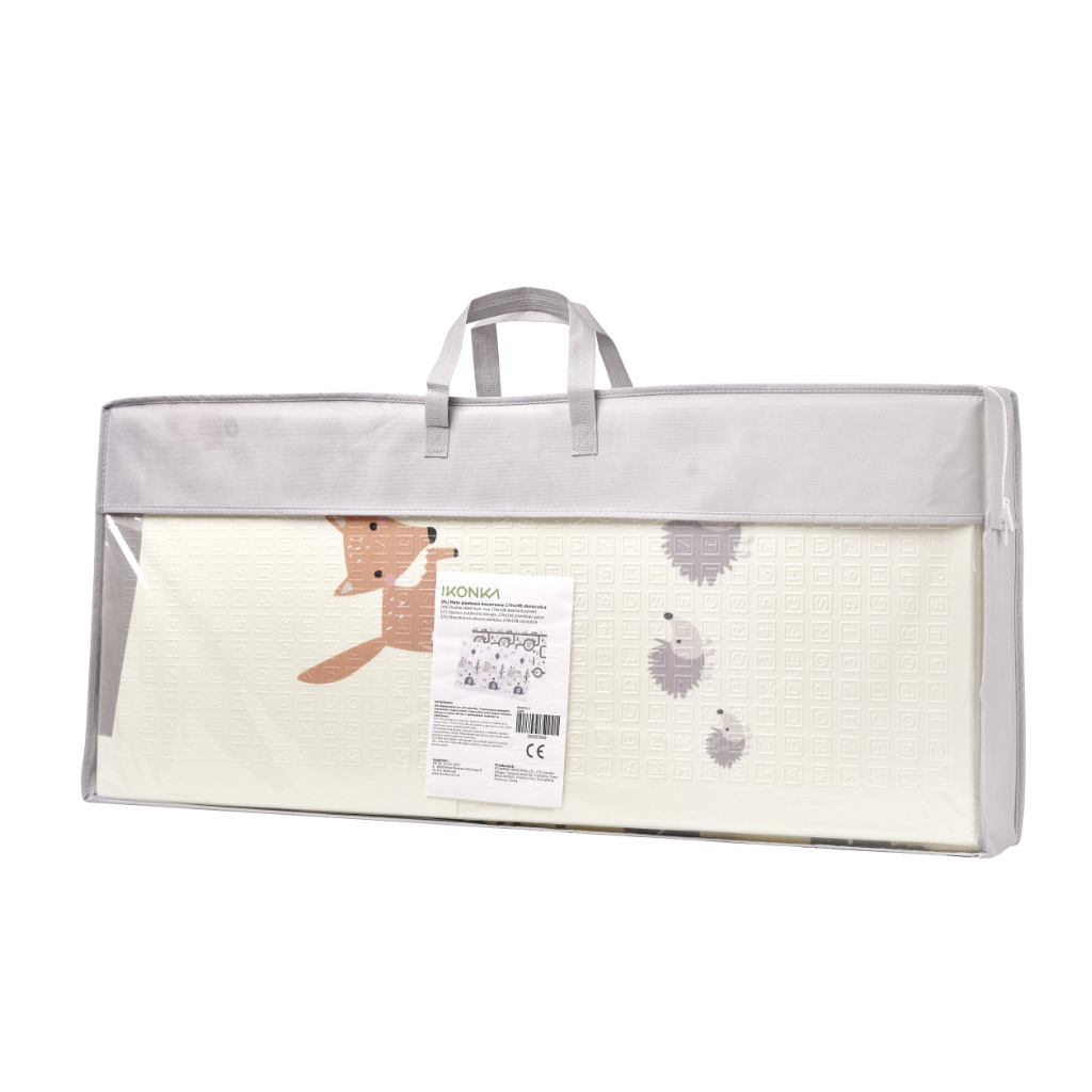 Skladacia penová podložka obojstranná 179×198 cm – Ulica/Les, XPE pena, 3+