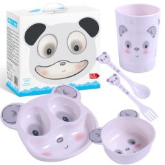 Sada detského riadu 5D pre deti - Panda