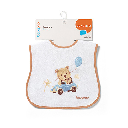 Froté podbradník s podšívkou, nepremokavý, béžový, BabyOno