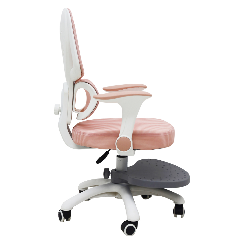 Ergonomická detská otočná stolička k písaciemu stolu, ružová