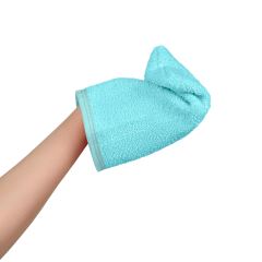 Detská umývacia rukavica XL Akuku – 100 % bavlna, 15×20 cm, od narodenia, tyrkys (3)