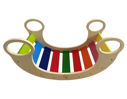 Montessori hojdačka, detská - dúhová