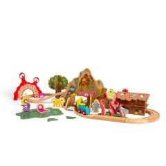 Bigjigs Rail Drevená vláčikodráha Príšerky (7)