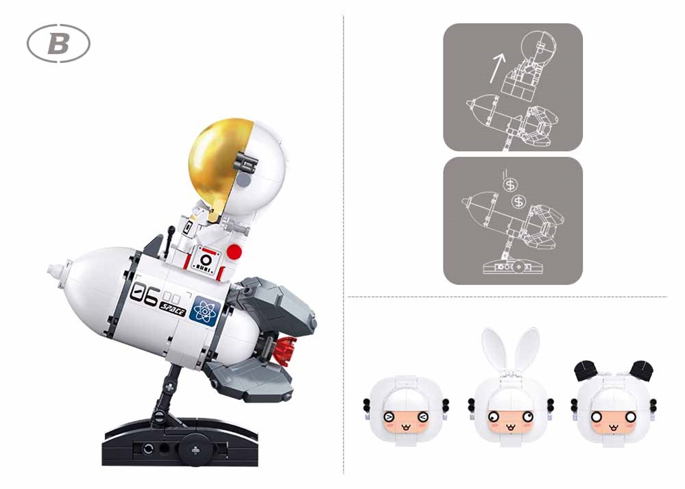 Sluban Pleyerid M38-P8001 Astronaut na Marse B
