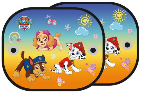 Slnečná clona do auta Paw Patrol – ochrana proti UV – žltá