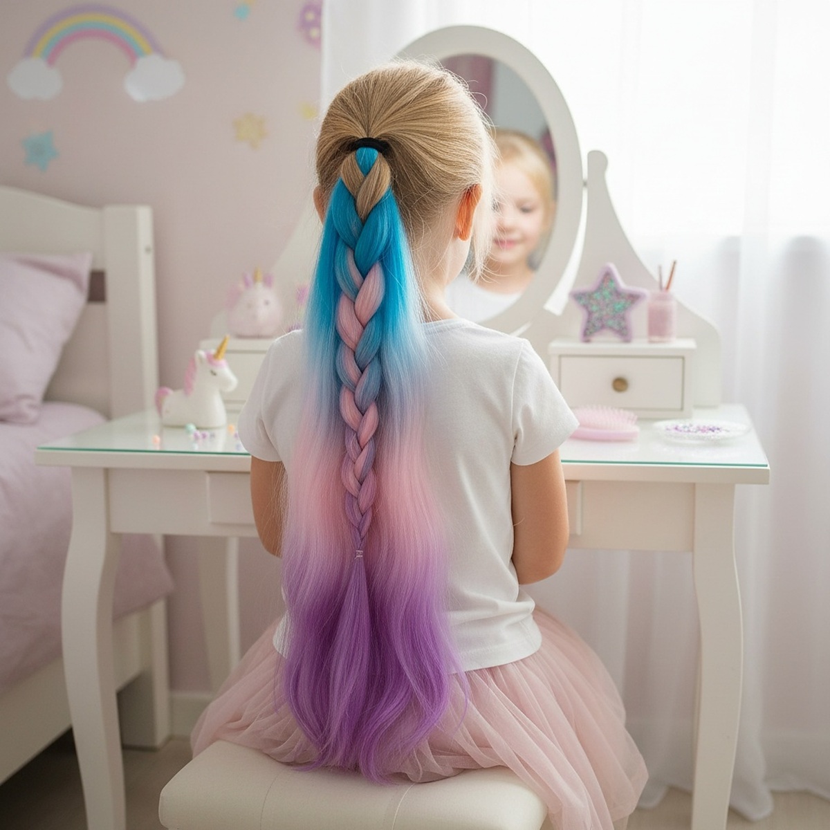 Copík s gumičkou Unicorn Fantasy 60cm