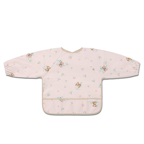 Nepremokavá zásterka s rukávmi Teddy, béžová, BabyOno