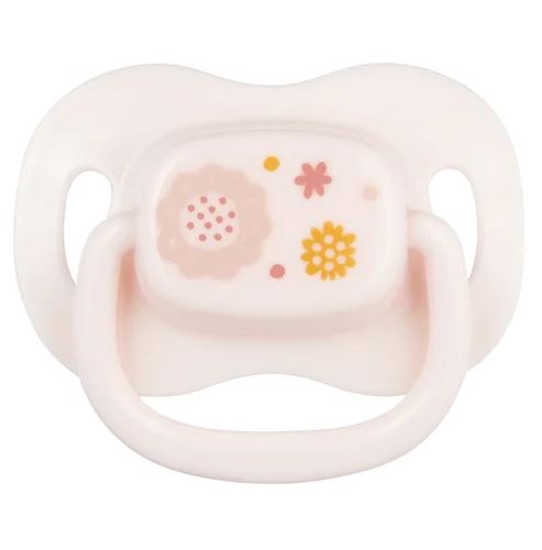 Canpol Babies Cumlík silikónový symetrický 0–6m Newborn Baby – ružový