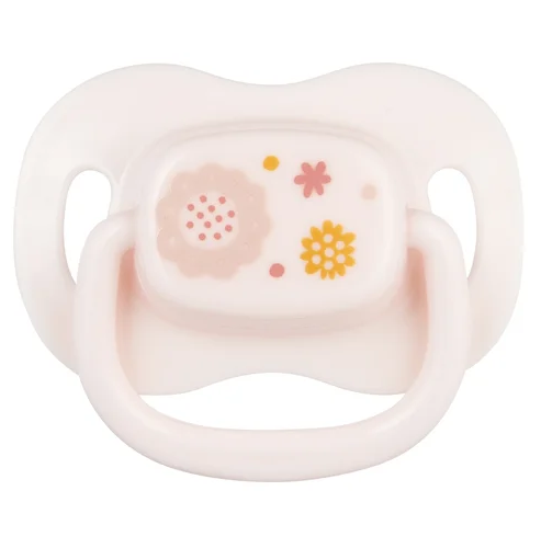 Canpol Babies Cumlík silikónový symetrický 0–6m Newborn Baby – ružový