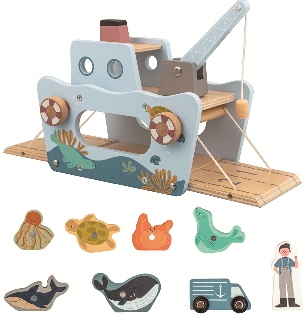 2Kids Toys Magnetická hračka Rybárska loď