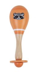 Adam Toys Drevená rumba gule mýval - oranžová Adam Toys Drevená rumba gule mýval - oranžová