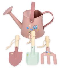 Záhradná sada pre deti Adam Toys – 4 ks, ružová 3+ Záhradná sada pre deti Adam Toys – 4 ks, ružová 3+