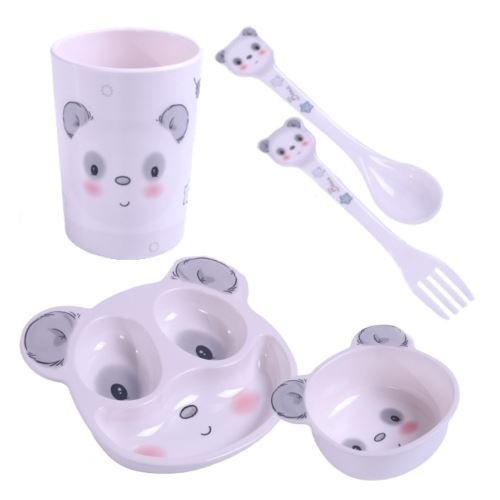 Sada detského riadu 5D pre deti - Panda (1)