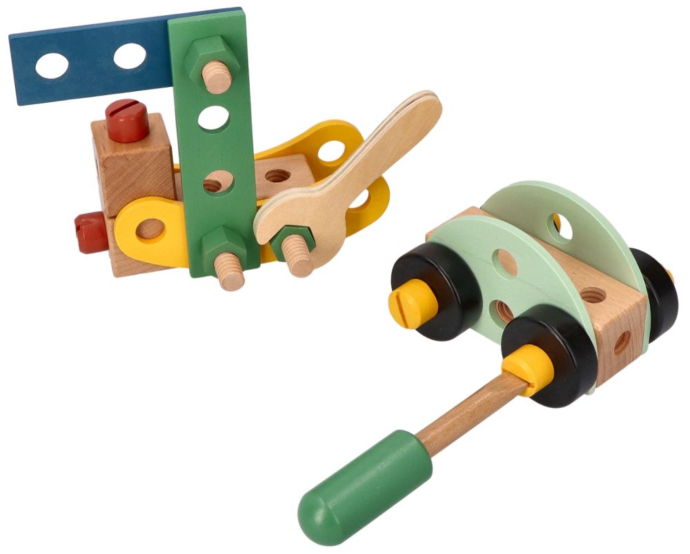 Drevená konštrukčná sada pre deti, 40 dielov Adam Toys