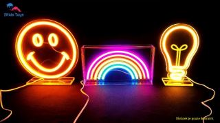 2Kids Toys LED NEON LIGHT lampička Motýlik (3)