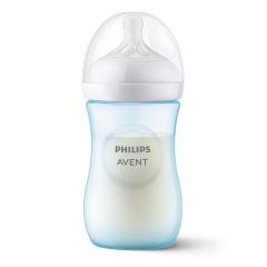 Dojčenská fľaša Natural Avent, Response, 260 ml, modrá