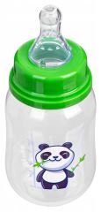 Dojčenská, plastová fľaštička Akuku, Panda 125ml - zelená (1)