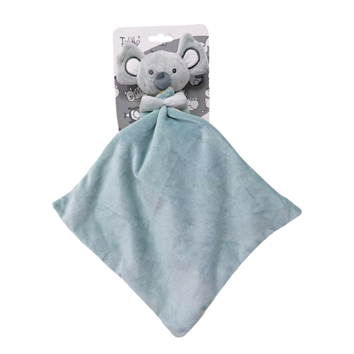 Tulilo zaspávačik Koala sivá, 25 × 25 cm, modrý, 0m+
