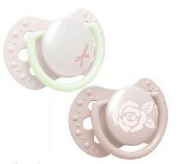 Lovi Silikónové dynamické cumlíky 0-2m Baby Shower Girl - růžové