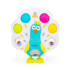 Chrastící páv POP IT TuliFun – mačkej, otáčej, chrastí Chrastící páv POP IT TuliFun – mačkej, otáčej, chrastí