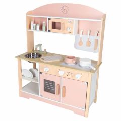 Detská drevená kuchynka Modern Classic 82 cm – ružová (3)