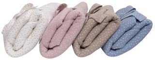 Mušelinová zavinovačka s výstužou na zaväzovanie DOTS Baby Nellys 75x75cm, jeans (1)