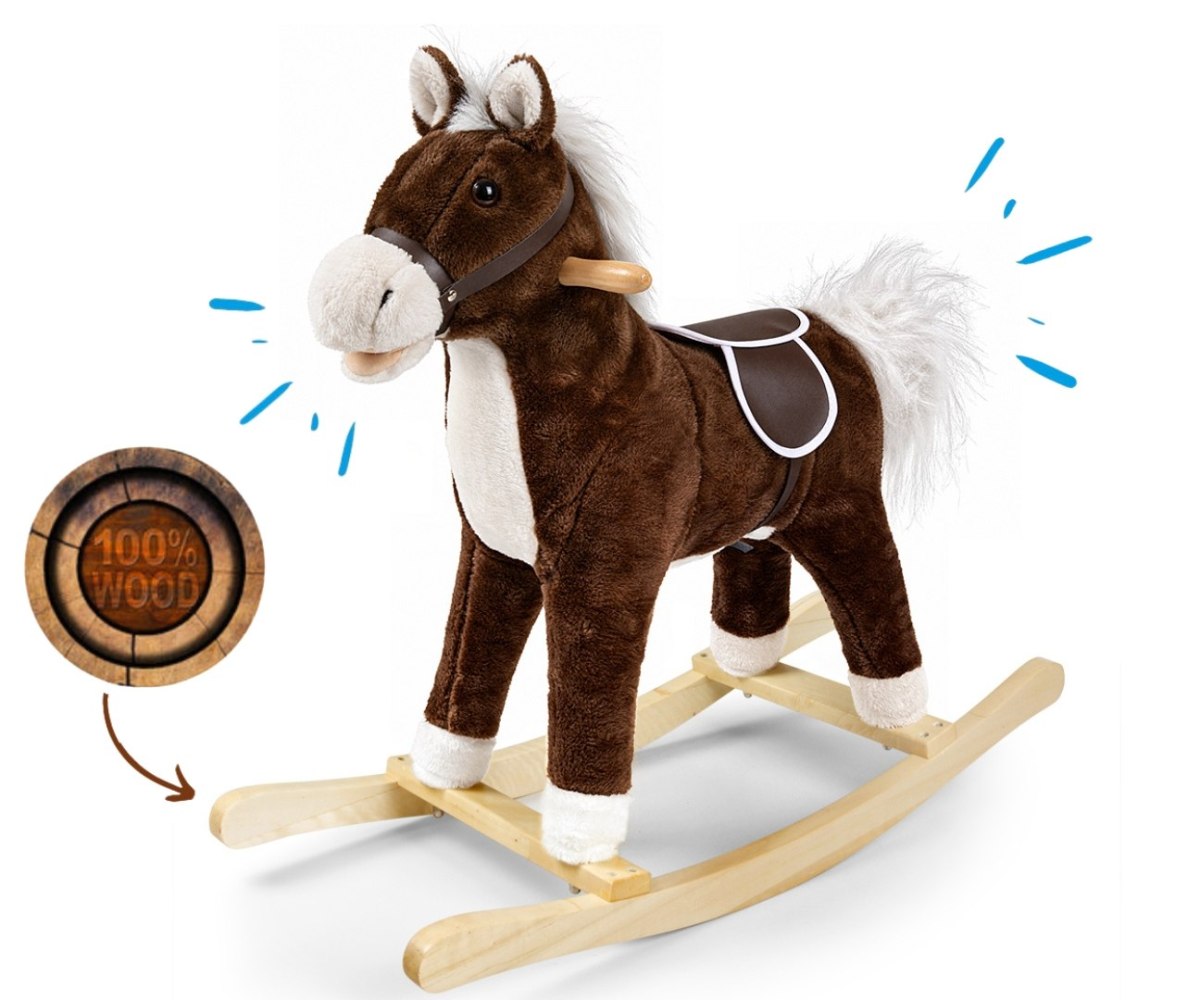 Hojdací kôň Teddy Dark Brown – Milly Mally