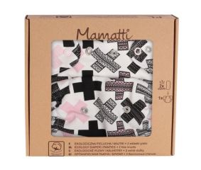 Mamatti Látková plenka EKO sada - kalhotky + 2 x plenka, vel. 3 - 8 kg, Sing (1)