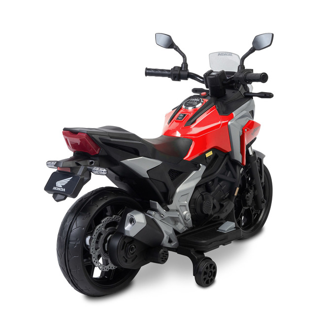Elektrická motorka Honda NC750X pre deti – LED, USB, 3-8 rokov, červená, čierna