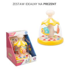 Toyz Edukačná hračka Kolotoč so zvieratkami – žltá, kolotoč, 6m+ (9)